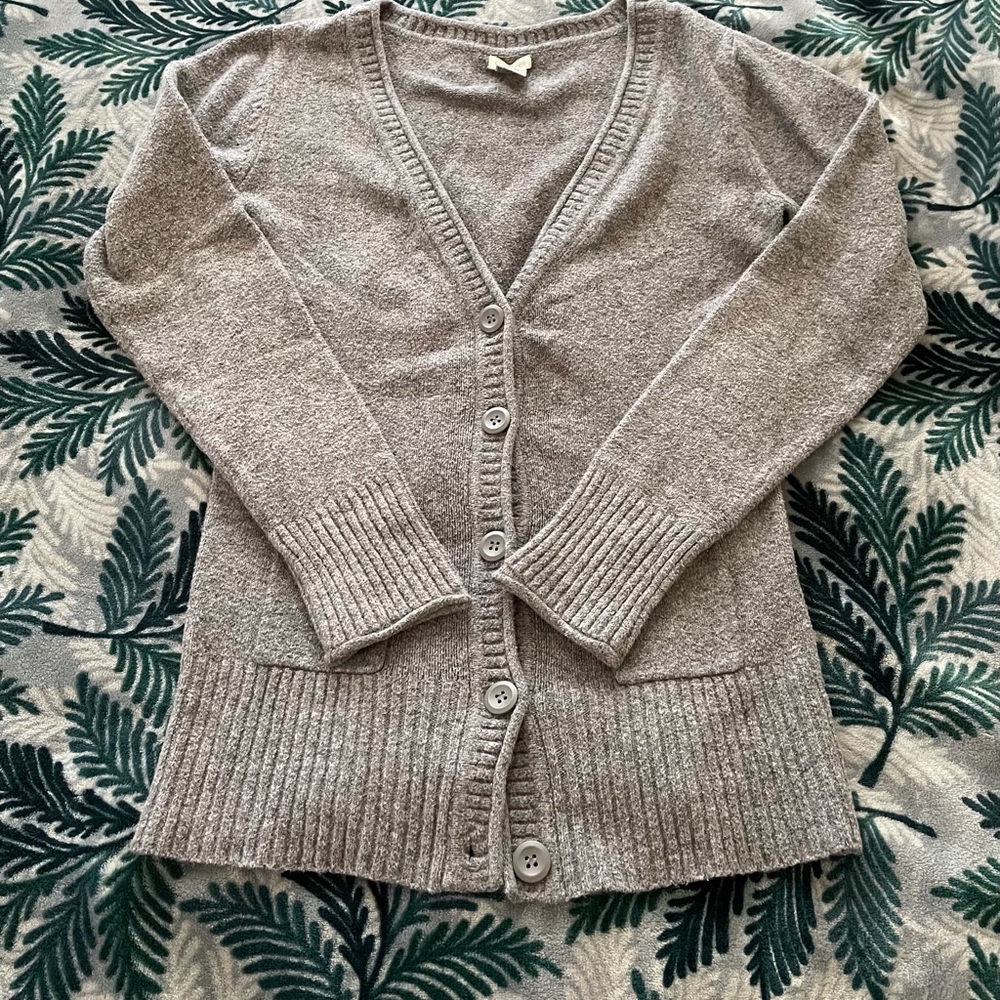 Gray cardigan